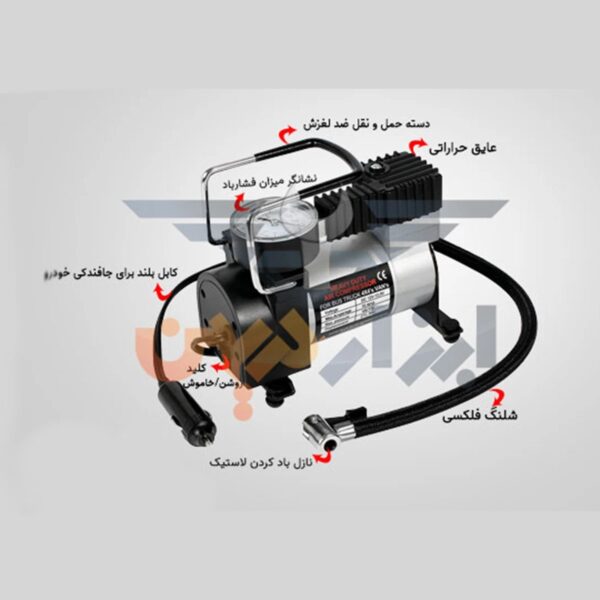 پمپ باد مدل compressor -DC12